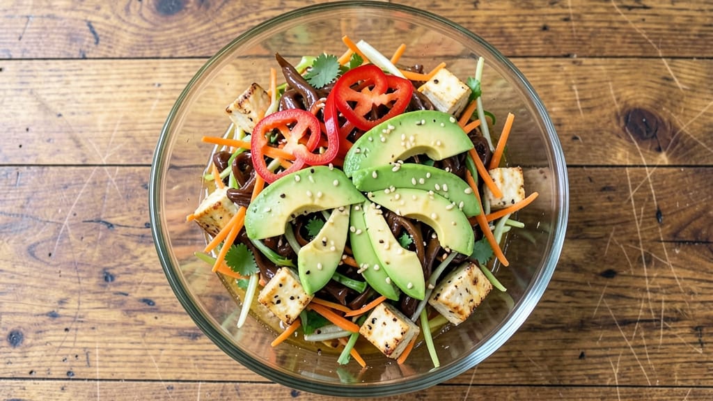 Asian Slaw and Asian Salad Recipe: Crisp Celery Crowns With Umami-Packed Dressing