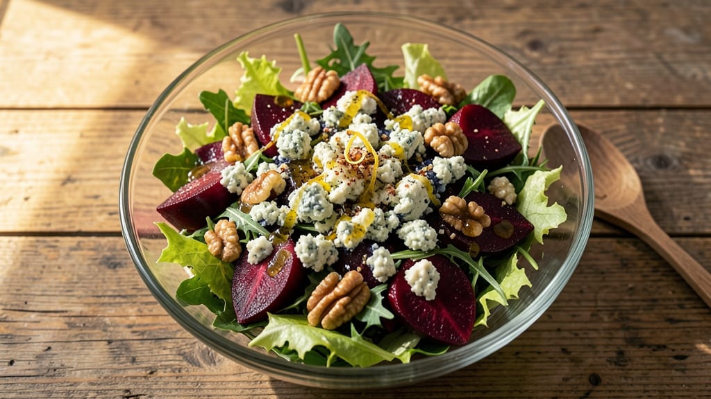 Beet and Blue Cheese Salad Recipe: Earthy-Sweet Beets Meet Bold Crunch in 15 Minutes
