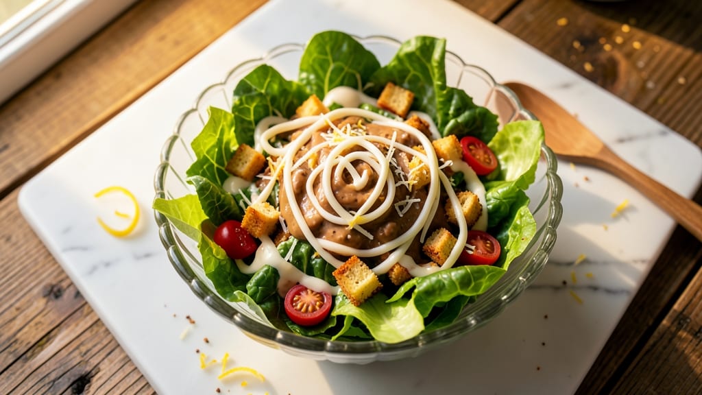 Caesar Salad Secret Recipe: Crispy Celery Crowns With Ultra-Creamy Dressing
