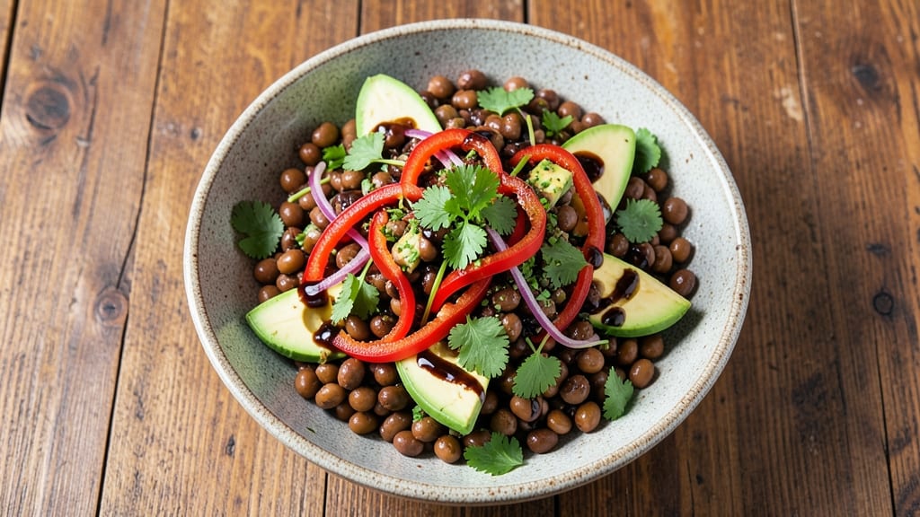 Black Eyed Pea Salad Recipe With Balsamic Vinegar: Bright Citrus Pop and Peppery Crunch
