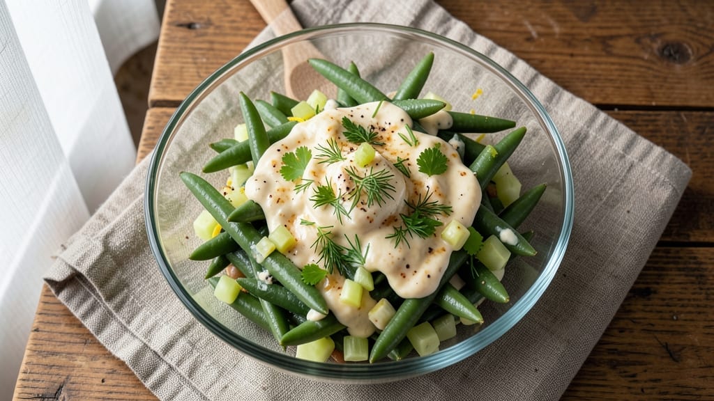 Bean Salad With Mayonnaise Recipe: Celery Crown Crunch Meets Creamy Herb Dream