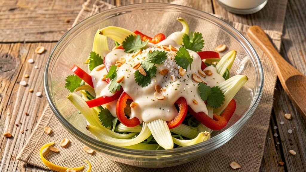 Banana Flower Salad Recipe: Tropical Crunch With Creamy Coconut Dressing