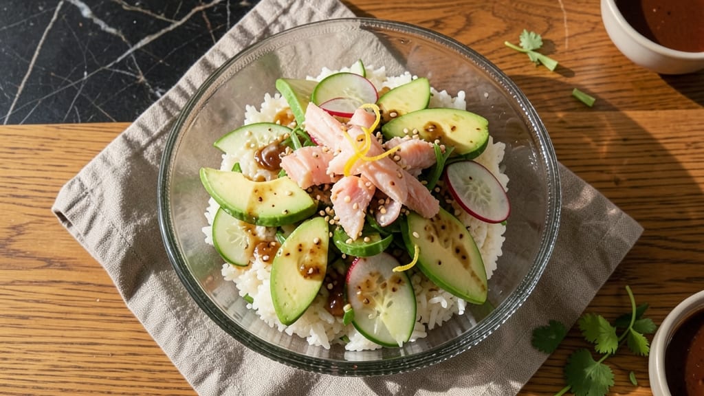 California Sushi Salad Recipe: Crunchy Avocado and Cucumber Bites