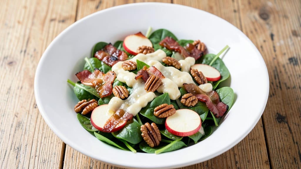 Canadian Salad Recipe: Maple-Glazed Pecans and Tangy Apple Vinaigrette
