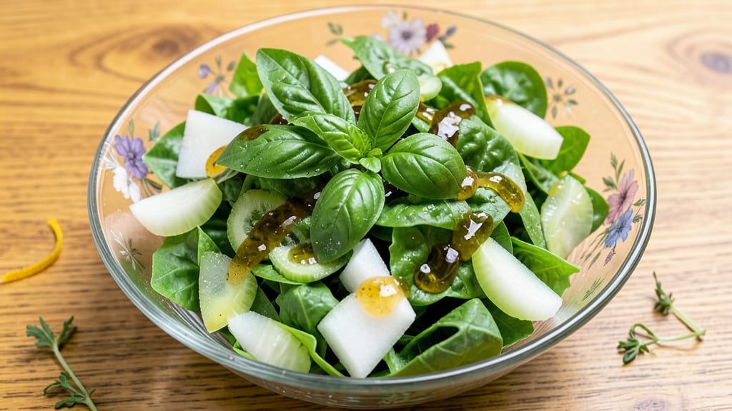 Basil Vinaigrette Salad Recipe: Bright Herb Zing With Crisp Celery Crowns