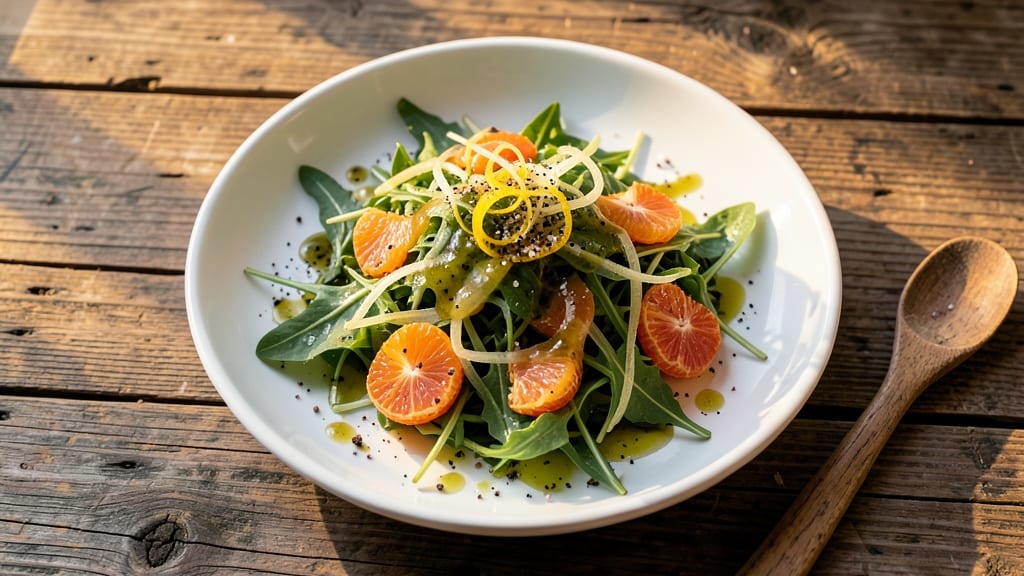 Arugula Fennel and Orange Salad Recipe: Bright Citrus and Crunchy Anise Harmony